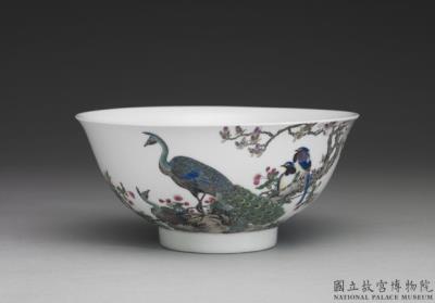 图片[2]-Bowl with peacock in falangcai painted enamels, Qing dynasty, Yongzheng reign 1723-1736-China Archive